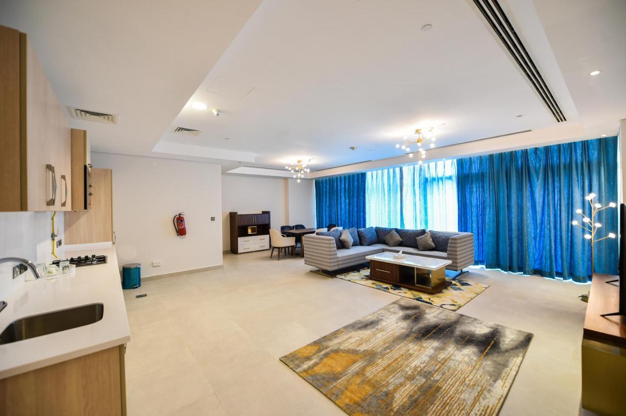 Waterfront Hotel Apartment Lusail Exterior photo A living room in a typical apartment