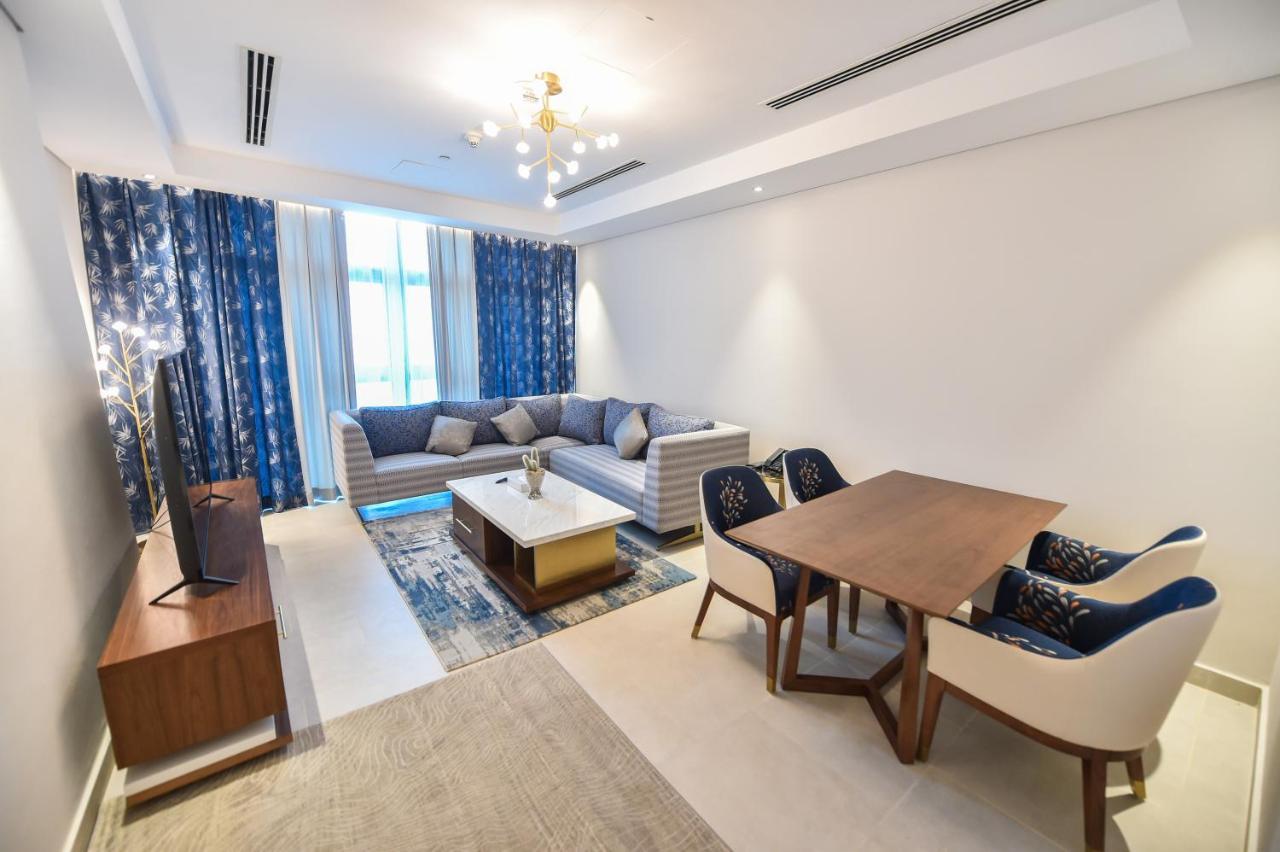 Waterfront Hotel Apartment Lusail Exterior photo A living room in a typical apartment