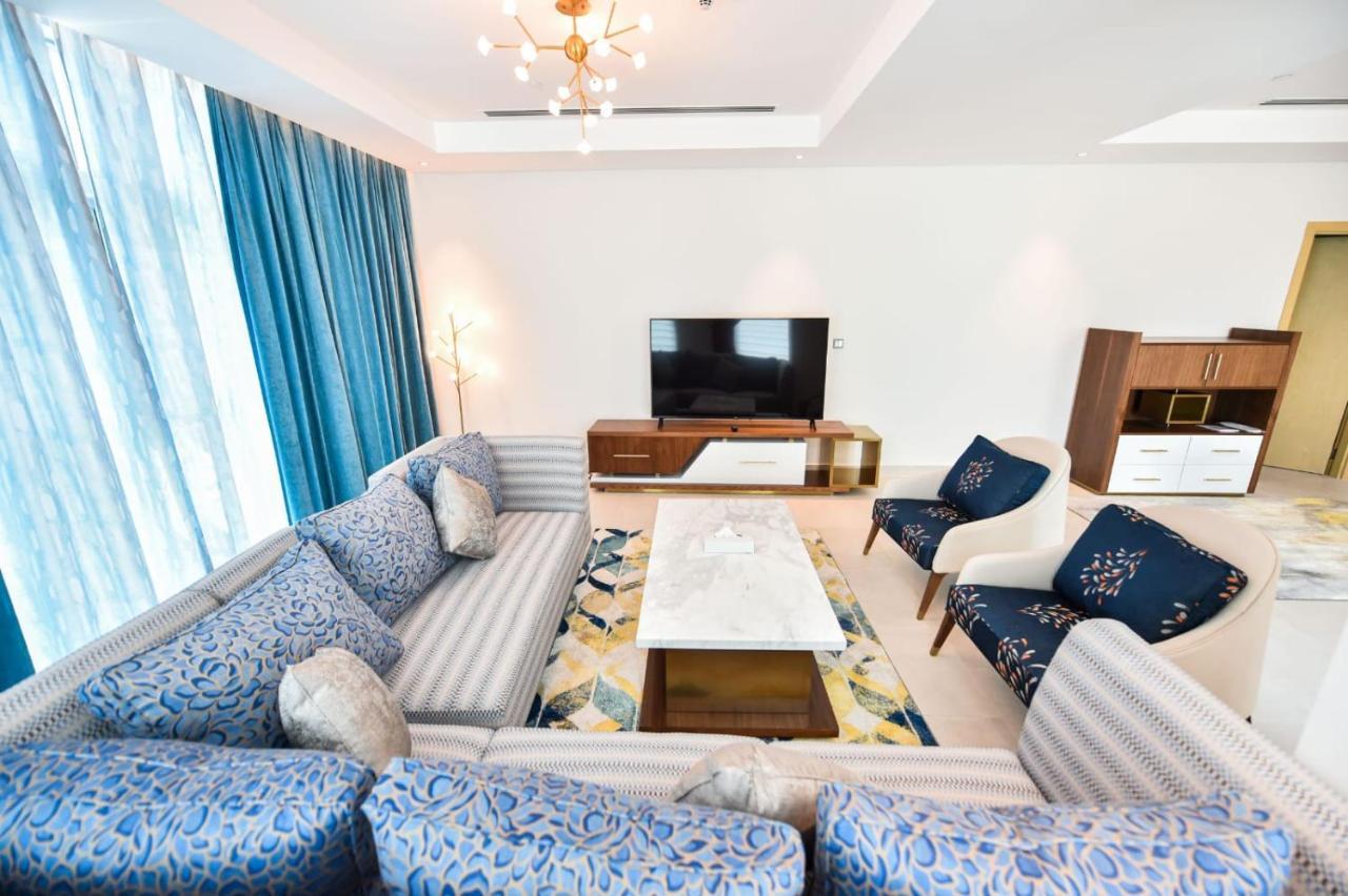 Waterfront Hotel Apartment Lusail Exterior photo A living room in a luxury apartment