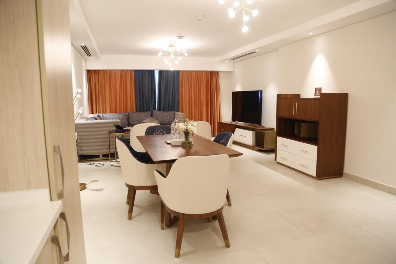 Waterfront Hotel Apartment Lusail Exterior photo A living room in a typical apartment